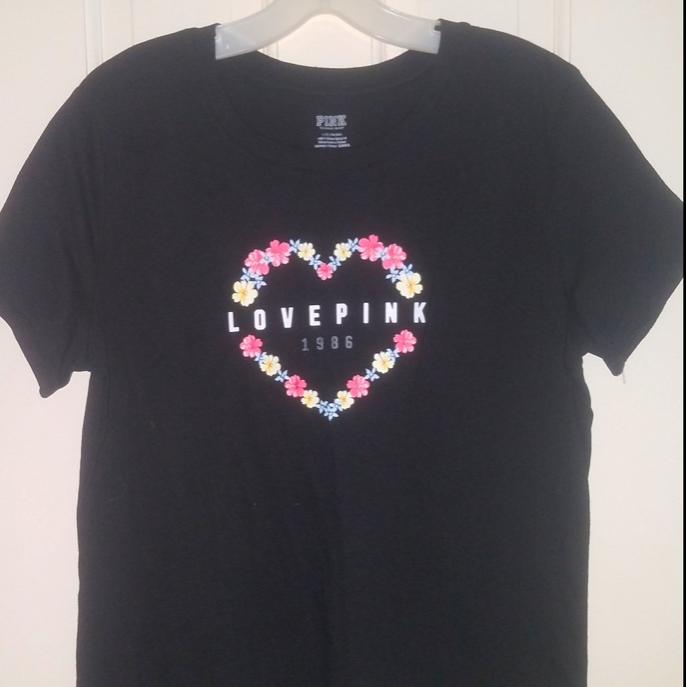 PINK Womens Black Shirt Sz L New